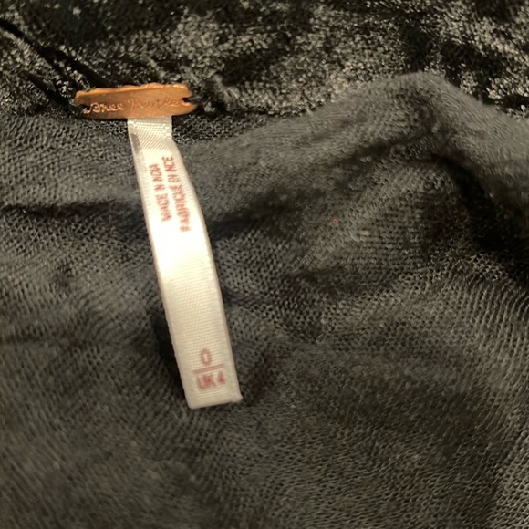 Free People Black Velvet Vivienne Mini Skirt - Picture 9 of 11